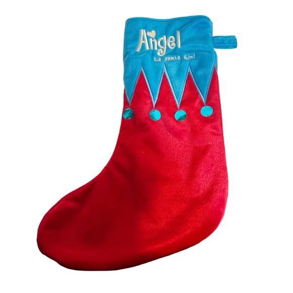 Angel Y2K La Senza Girl Velvet Christmas Stocking Vintage - Picture 4 of 6